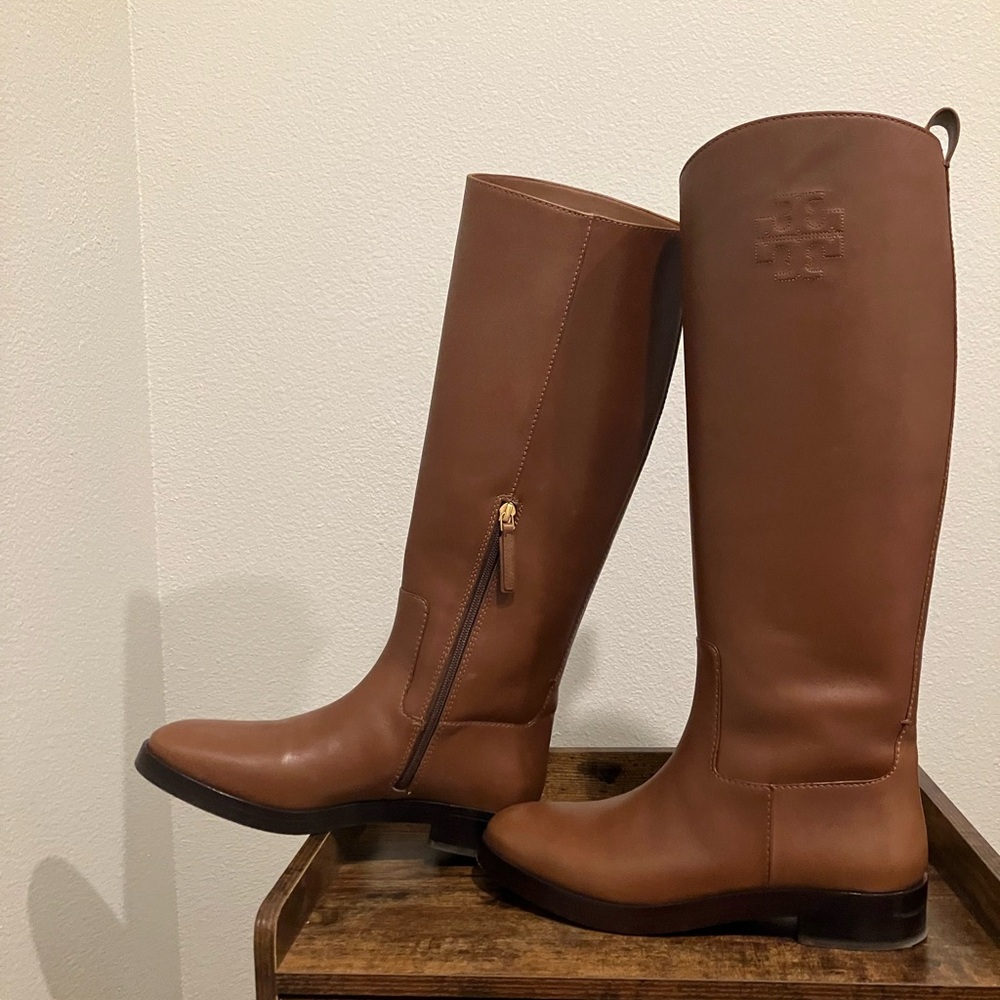 Tory Burch Riding Boots (Brown) - Picture 2 of 8